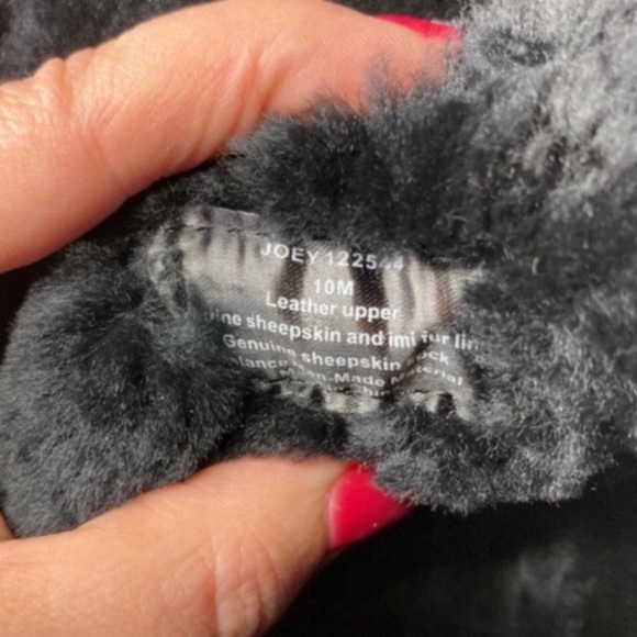 Bjorndal Black Sheepskin Joey Boot Size 10 - Picture 6 of 7